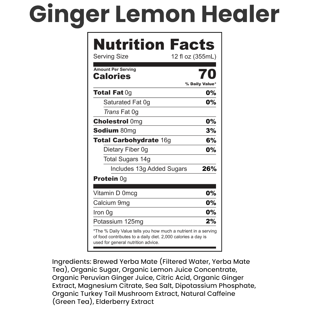 Ginger Lemon Healer - 12 pack